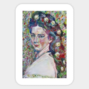 SISSI - Empress ELISABETH of AUSTRIA - oil portrait Sticker